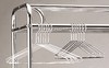 Optional metal hangers with open hook for garment and coat racks, No. 022-1062