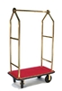 Bellman's cart, shown in Gold finish with 8" gray poly wheels, #022-2633