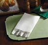 White Quickset® Linen-Like® 15" x 17" dinner napkins, No. 10-066033