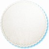 Cellulose 4" diameter round white coaster, multi-ply cellulose with waxed back, No. 10-876075