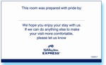 Holiday Inn Express Pride/Welcome flat card, #1220917
