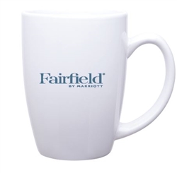 "Fairfield BY MARRIOTT"  14 oz. latte mug, #122314-20CH