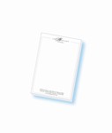 25-sheet custom-printed guest room note pad, 4" x 6", #601-150/25