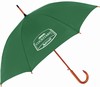 Customized classic guest umbrella with curved wood handle, #662-A243C