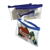 Custom clear see-through amenity bag with your 1-color logo, #699-720