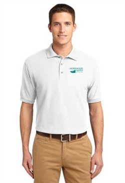 Port Authority™ Silk Touch™ polo - ultra soft feel and wrinkle-resistant, a first-rate choice for uniforming and perfect for your budget. Available in the Homewood Suites logo.