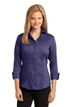 Ladies 3/4-Sleeve Nailhead Non-Iron Button-Down Shirt, No. 751-RH69