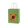 Multi-Color custom 8" x 4.75" x 10.5" tinted kraft shopping bags, No. 765-1TKS0810MC