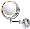 Jerdon 5X Halo Lighted Wall Mirror, Double Arm, No. 780-HL65cd