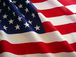 4'x6' premium Poly-Guard American flag, No. 824-U4X6P2US1