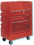 48 cubic foot capacity shelved linen/laundry cart by Chemtainer®, #015-M8592