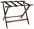Walnut wood luggage rack, with black or brown straps, #022-277DK- case of 6 pcs.