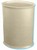 Courtyard-specified taupe color 13-quart oval wastebasket by WESCON/Lancaster Colony, #09-7600/05 bone, case of 8 pcs.