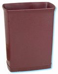 Ignition-resistant 7-quart rectangular wastebasket by WESCON/Lancaster Colony, #09-7900, case of 12 pcs.