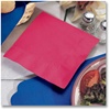 Red 10" x 10" beverage napkin, coin embossed, No. 10-020201