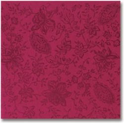 Burgundy Paisley Linen-Like® color in depth 16" x 17" printed dinner napkins, No. 10-125061