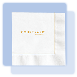 Courtyard beverage/cocktail napkin, #1033005
