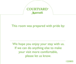 Courtyard Pride/Welcome tent card, #1220805