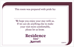 Residence Inn Pride/Welcome flat card, #1220919
