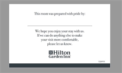 Hilton Garden Inn Pride/Welcome flat card, #1220931