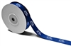 **NEW 7/8" wide Hampton BY HILTON custom-printed , blue double face satin ribbon with white logo. Price is per roll/100 yards, #1221732.