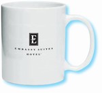 Embassy Suites & Hotels 11-ounce C-handle white ceramic coffee mug