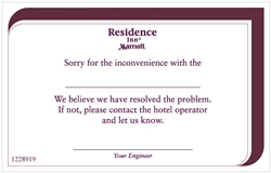Residence Inn Sorry for the Inconvenience engineering flat card, #1228919