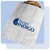 Hotel Indigo cookie/bagel bag, white with 1-color Hotel Indigo logo; glassine-lined interior. 5-3/4" x 9-3/4"