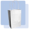 Plain white small gift bag, #122920