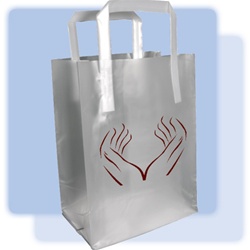 Custom frosted shopping bag, No. 12294C