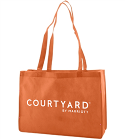 Courtyard Orange Fabric-Soft Uni Tote, No. 1239005ORG