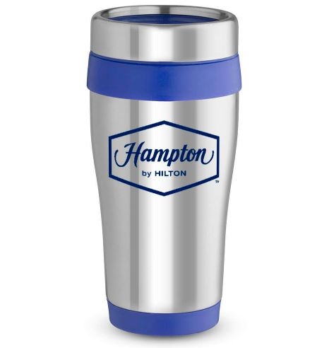Full Color 16 oz. Stainless Steel Tumbler with Color Accents