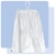 12x16x4 White plastic laundry bag with cotton drawstring, No. 151-12164C