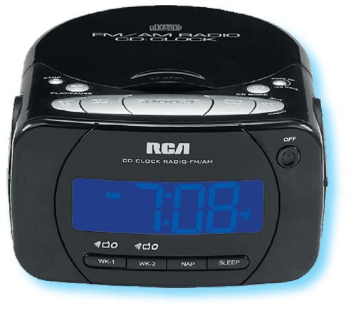 fungere bunke alligevel RCA® clock radio with CD player and line-in for MP3 player, #165-RP5600