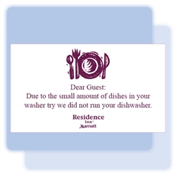 Residence Inn "We did not run your dishwasher today" magnet, #169-1225019