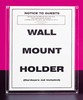 Wall mount rate card holder for 8-1/2" wide x 11" high insert, #497-233