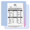 3-part custom-printed laundry/valet list, 4-1/4" wide x 7" long, #564-LLA3