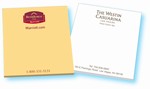 Up to 4 colors 3" x 3" custom-printed sticky notes with 25 sheets per pad, #644-P3A3A25