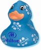 Pretty-in-blue duck with surfboard, #661-AD5035