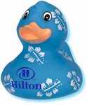 Pretty-in-blue duck with surfboard, #661-AD5035