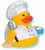 Chef duck with whisk & cup, #661-AD6003