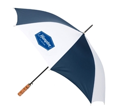 Hampton by HILTON guest umbrella with natural wood golf handle, #662-A501C/32CH