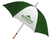 Wingate Inn guest umbrella with natural wood golf handle, #662-A501C/39
