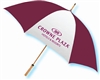 Crowne Plaza guest umbrella with natural wood golf handle, #662-A501C-42