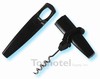 Combination corkscrew & bottle opener, #679-3010 BLACK