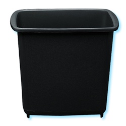HAPCO 8-quart plastic wastebasket, No. 704-R4000, 12 pcs. per case
