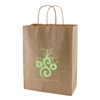 Custom 10" x 5" x 13.5" natural kraft shopping bag, No. 765-1NKS1013NAT