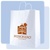 Custom 13" x 6" x 15.75" white kraft shopping bag, No. 765-1WKS1315WHT