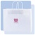 Custom 16" x 6" x 13" white kraft shopping bag, No. 765-1WKS1613WHT