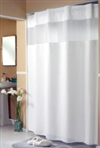 Hookless® Mini Waffle White shower curtain, vinyl, No. 774-HBH52H101X